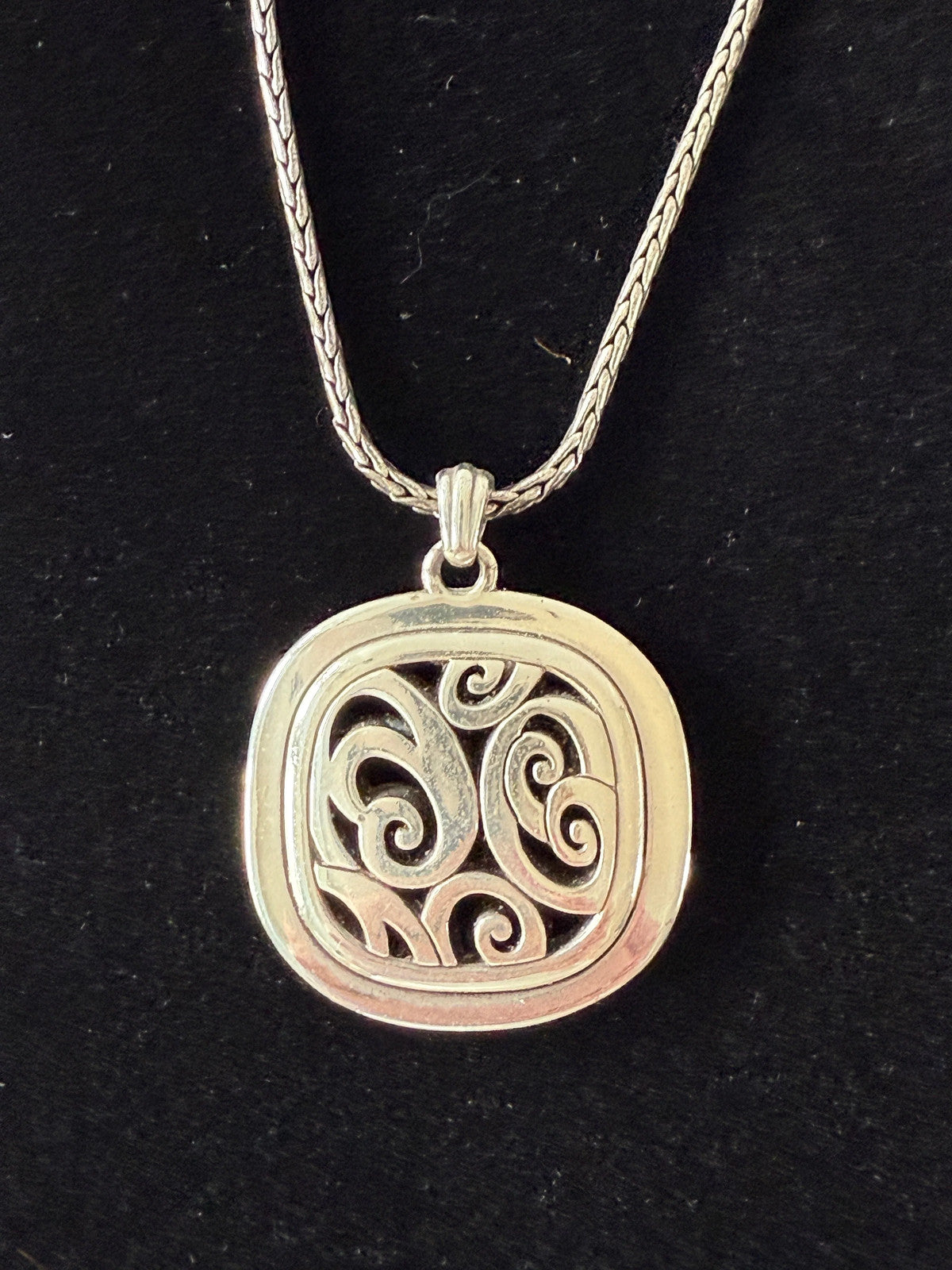 Brighton Ferrara Two Tone Pendant Necklace Silver-Gold
