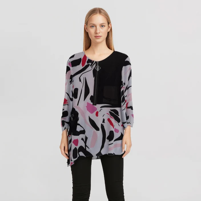 Joseph Ribkoff Multi-colored Tunic Size 12
