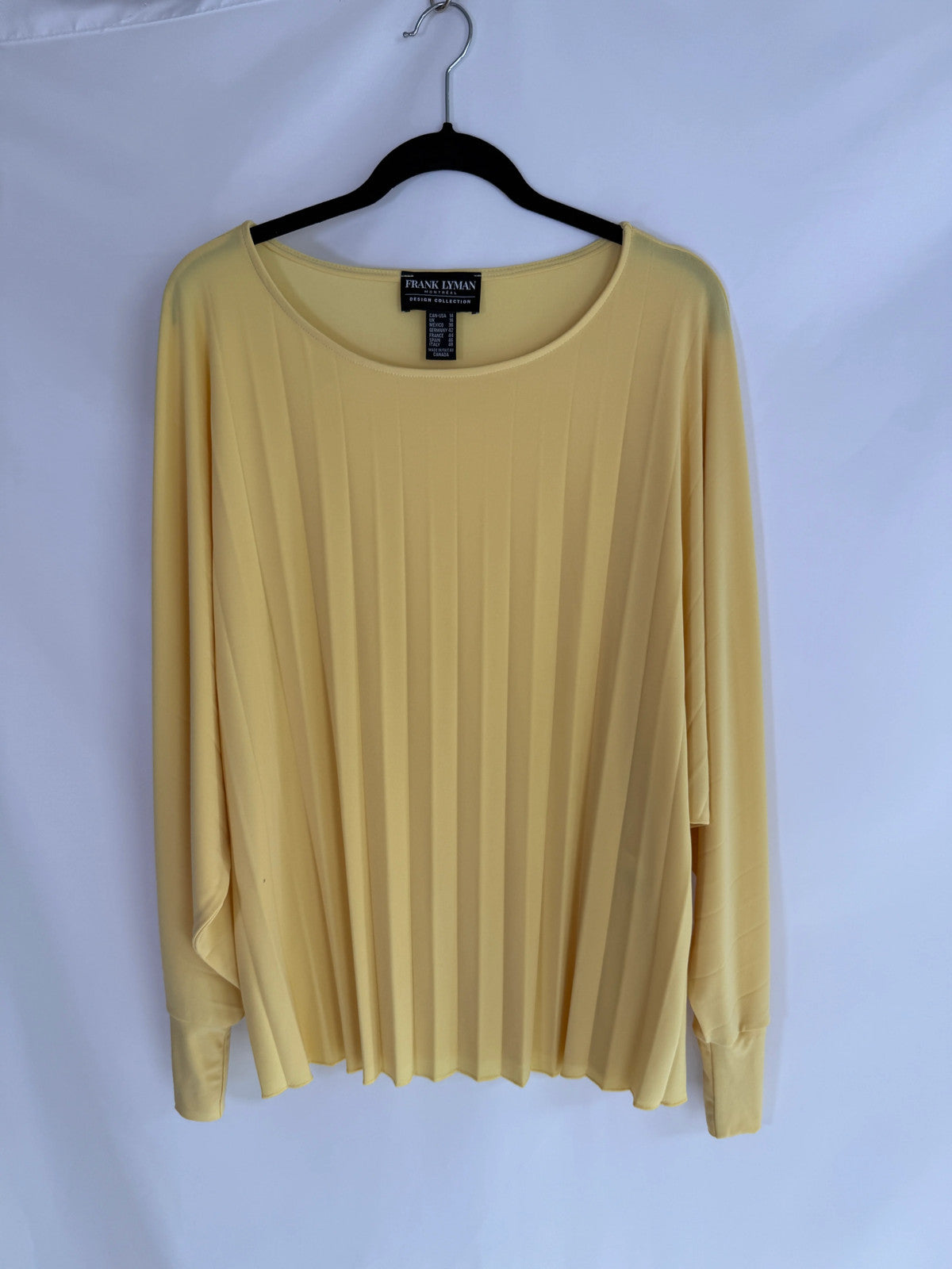 Joseph Ribkoff Yellow Short Tunic Size 14