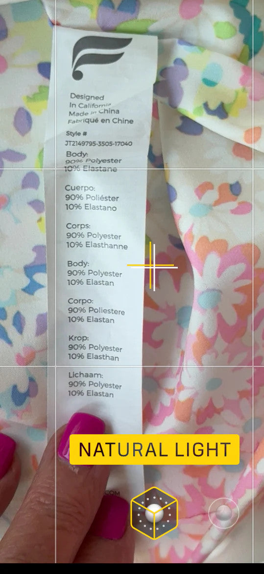 Fabletics Multicolored Half-Zip Hoodie Size M