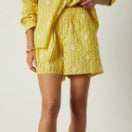 Velvet by Graham and Spencer Yellow Cotton Shorts Size L