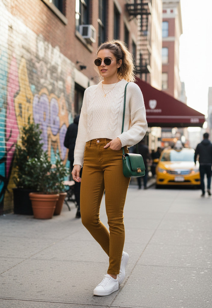 Liverpool Los Angeles The Skinny Jean 8/29 Mustard Slim Fit Stretch Fabric