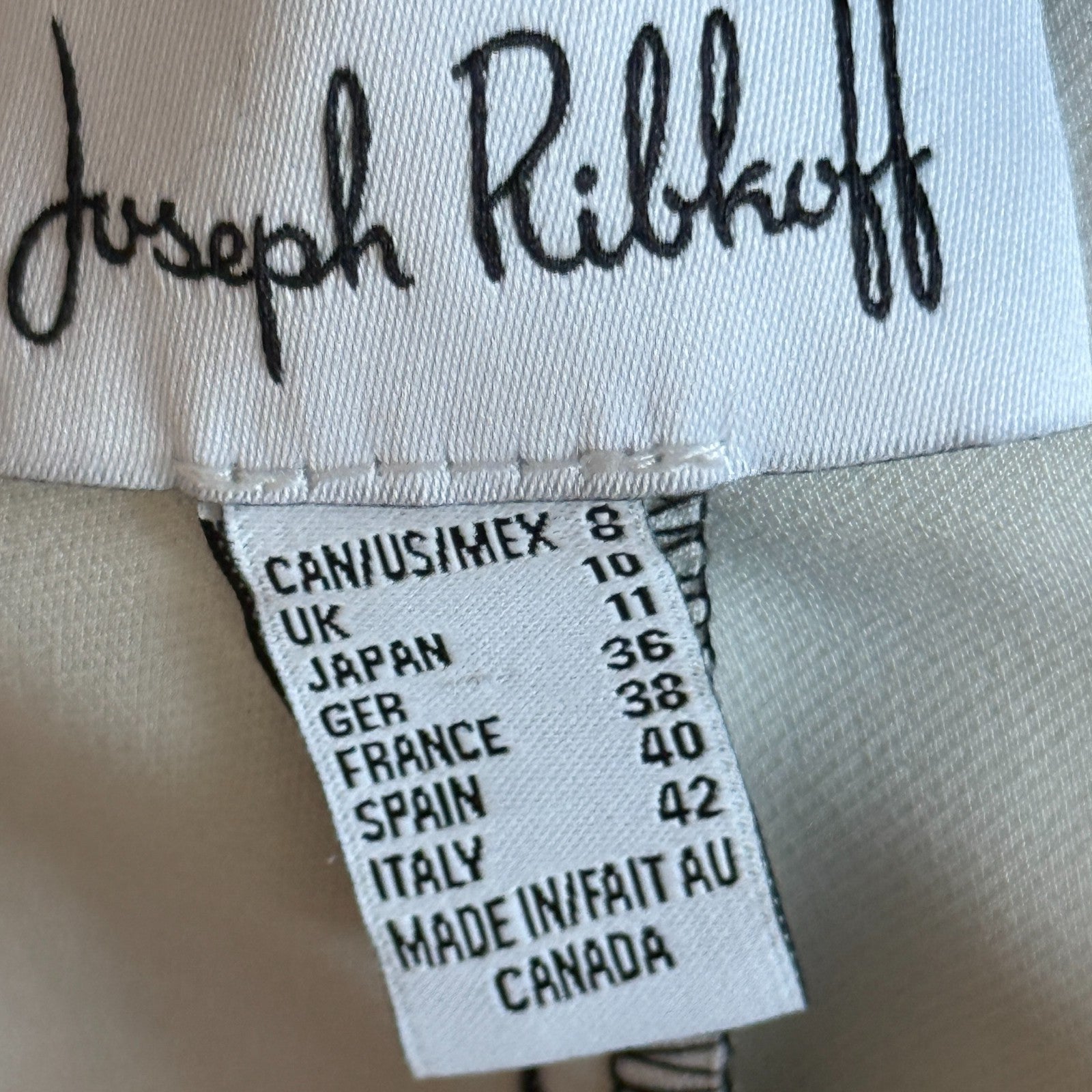 Joseph Ribkoff Floral Pull On Black Floral Print Pants  Size 8