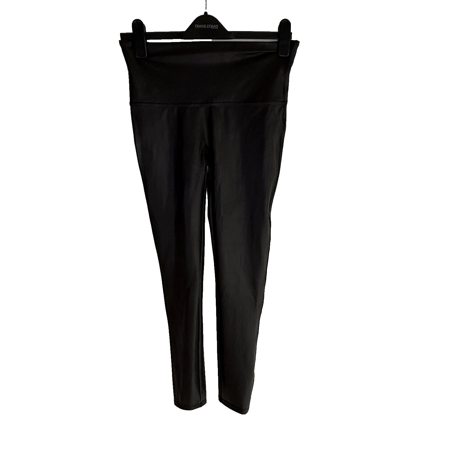 Spanx Faux Leather Black Leggings Size M