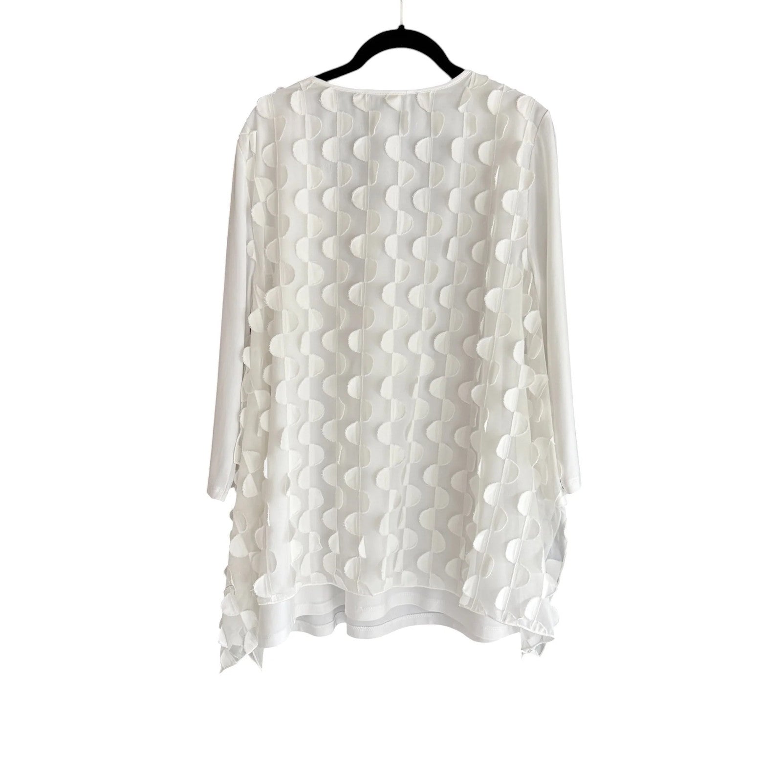 Joseph Ribkoff White Embellished Tunic. Size 14