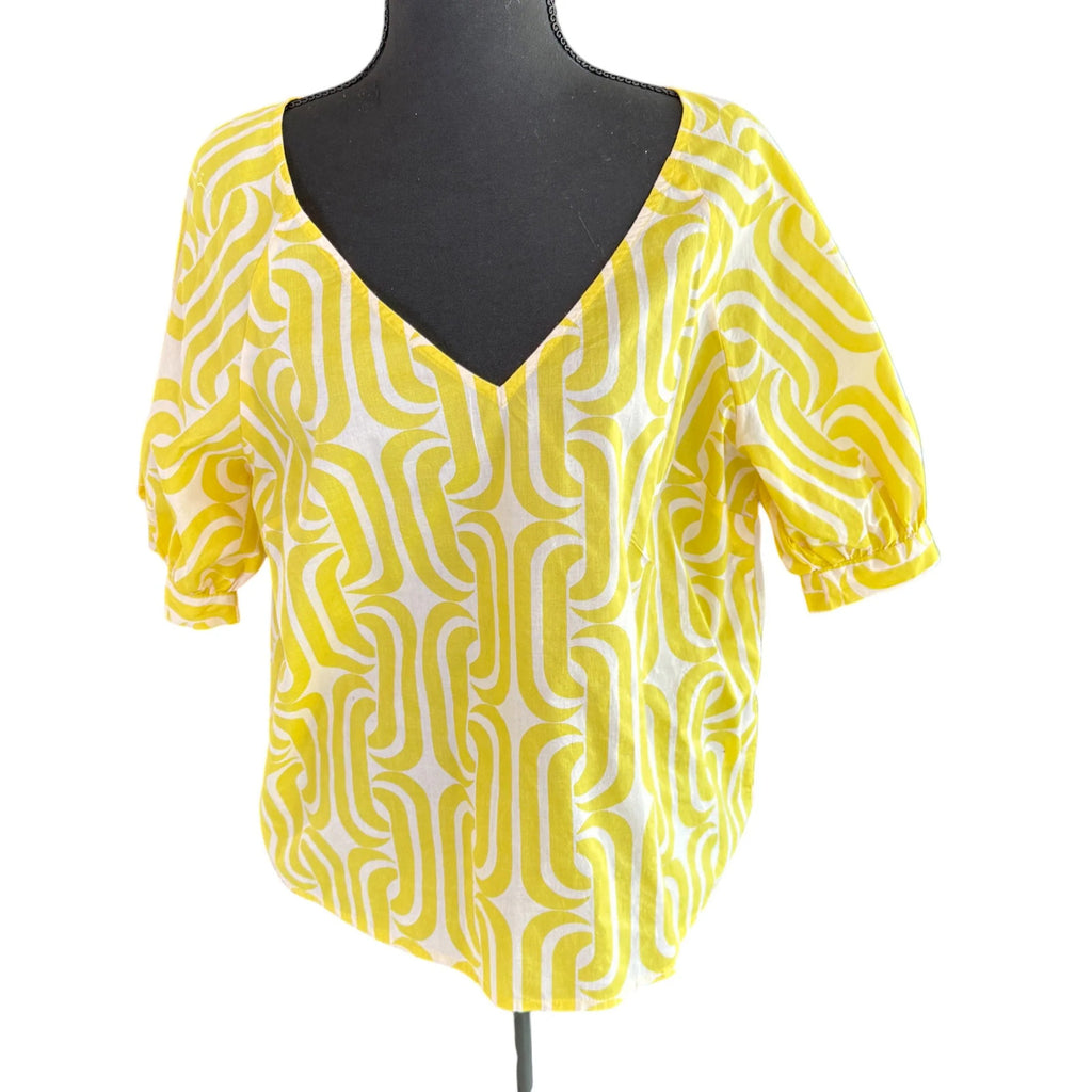 Velvet by Graham and Spencer Flutter Sleeve Top Size L
