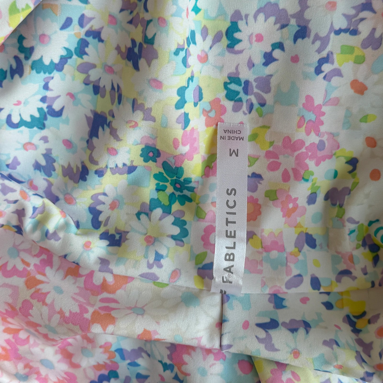 Fabletics Multicolored Half-Zip Hoodie Size M