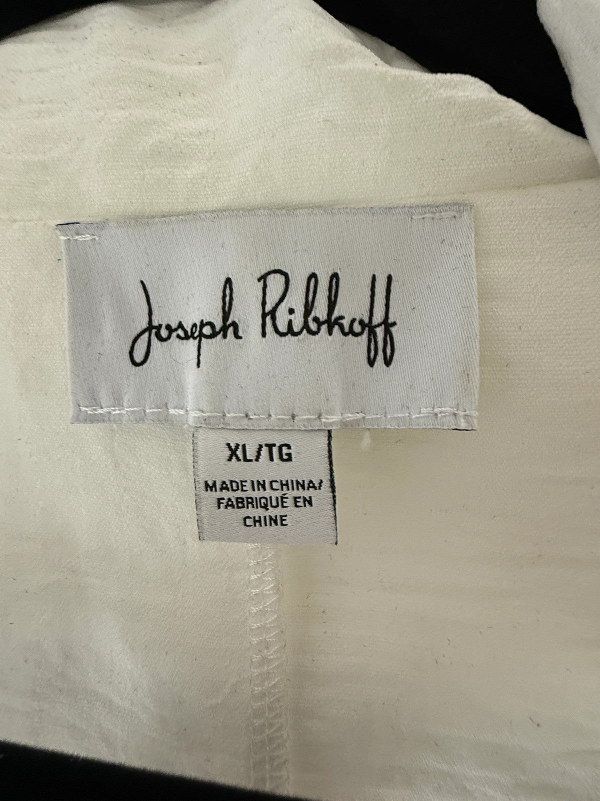 Joseph Ribkoff Long Drape Neck Off-white Tunic Size XL