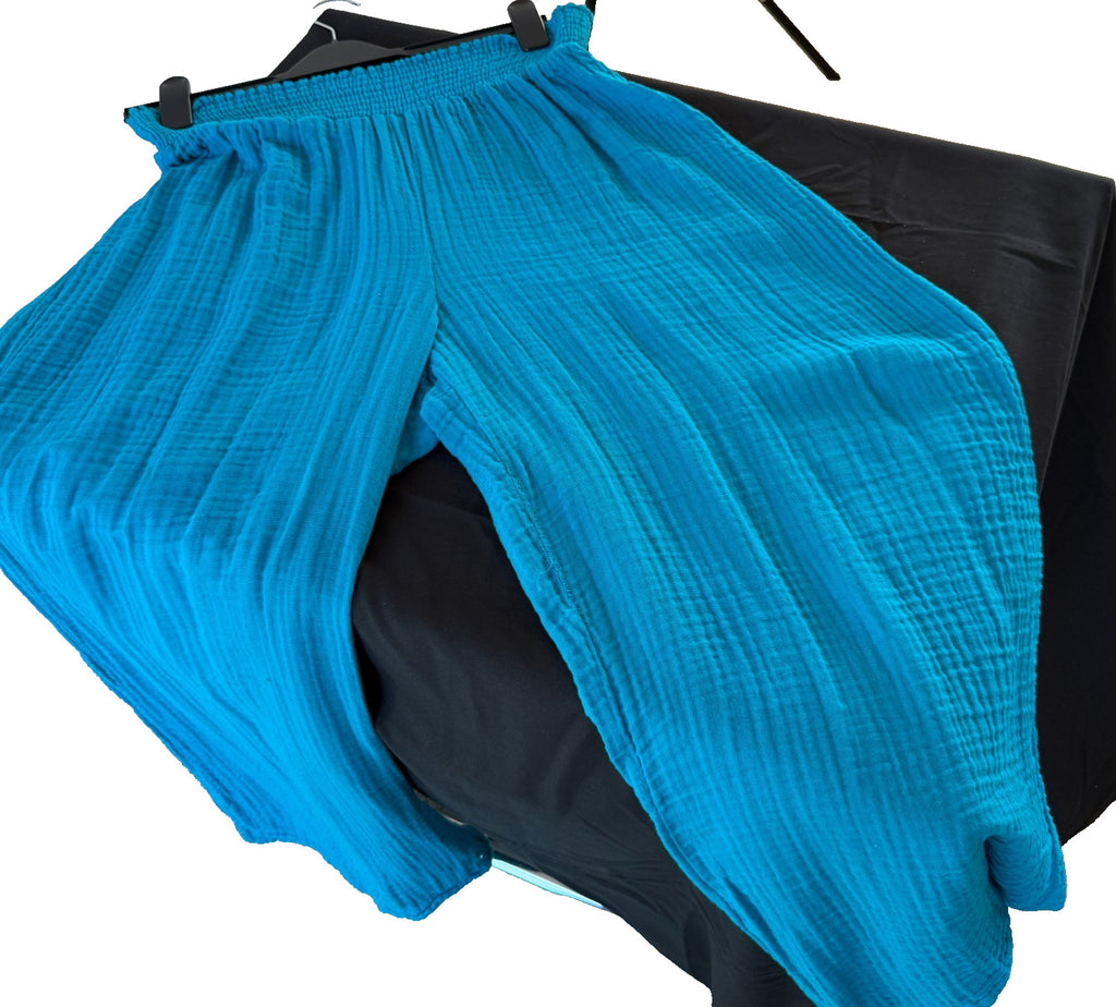 New Blue Michael Stars Gauze Crop Pants Size L