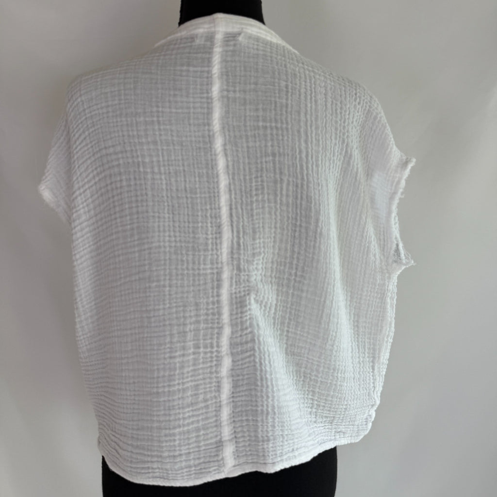 Michael Stars White Supplice Tee Size L