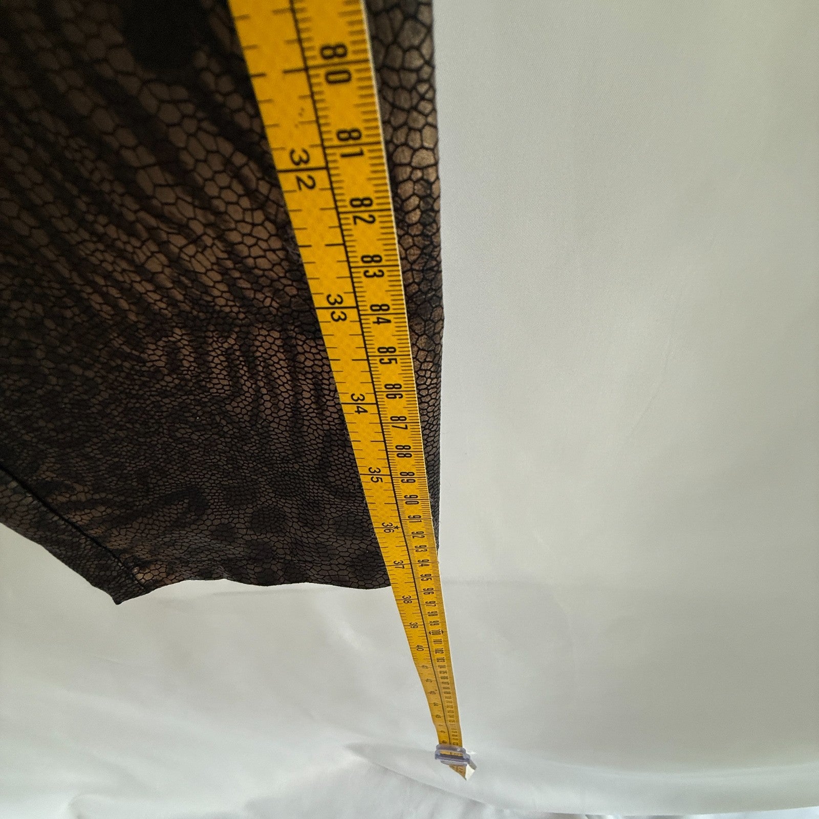 JR Faux Leather Pull On Animal Print Straight Leg Pants Size 12