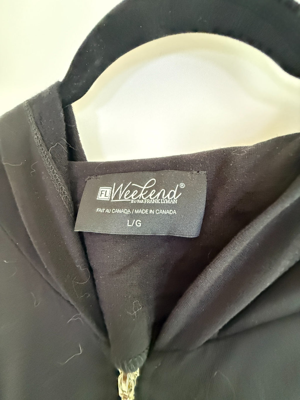 Frank Lyman Zip Front Sweater Dress Size L