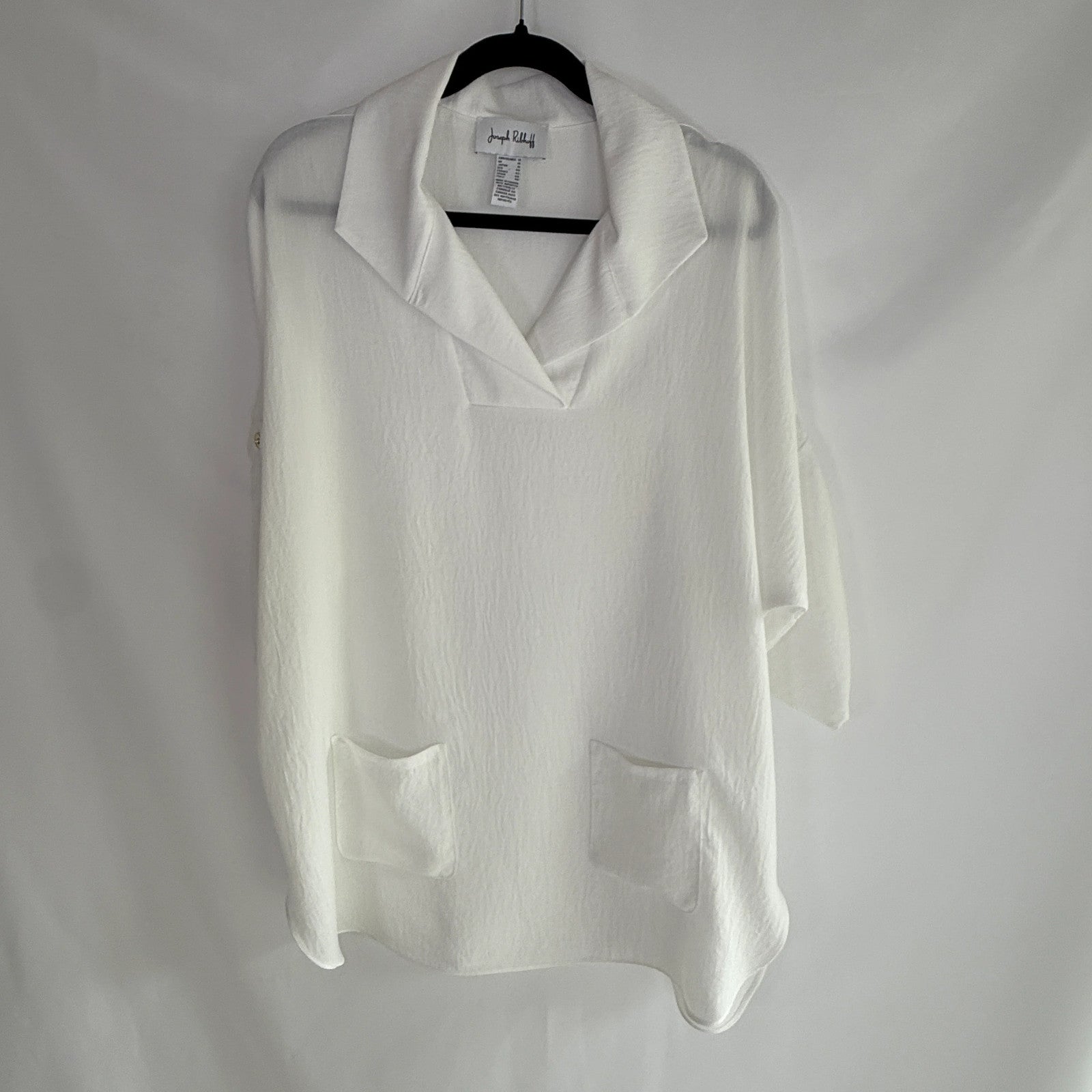Joseph Ribkoff Draped V-Neck Tunic Size 12