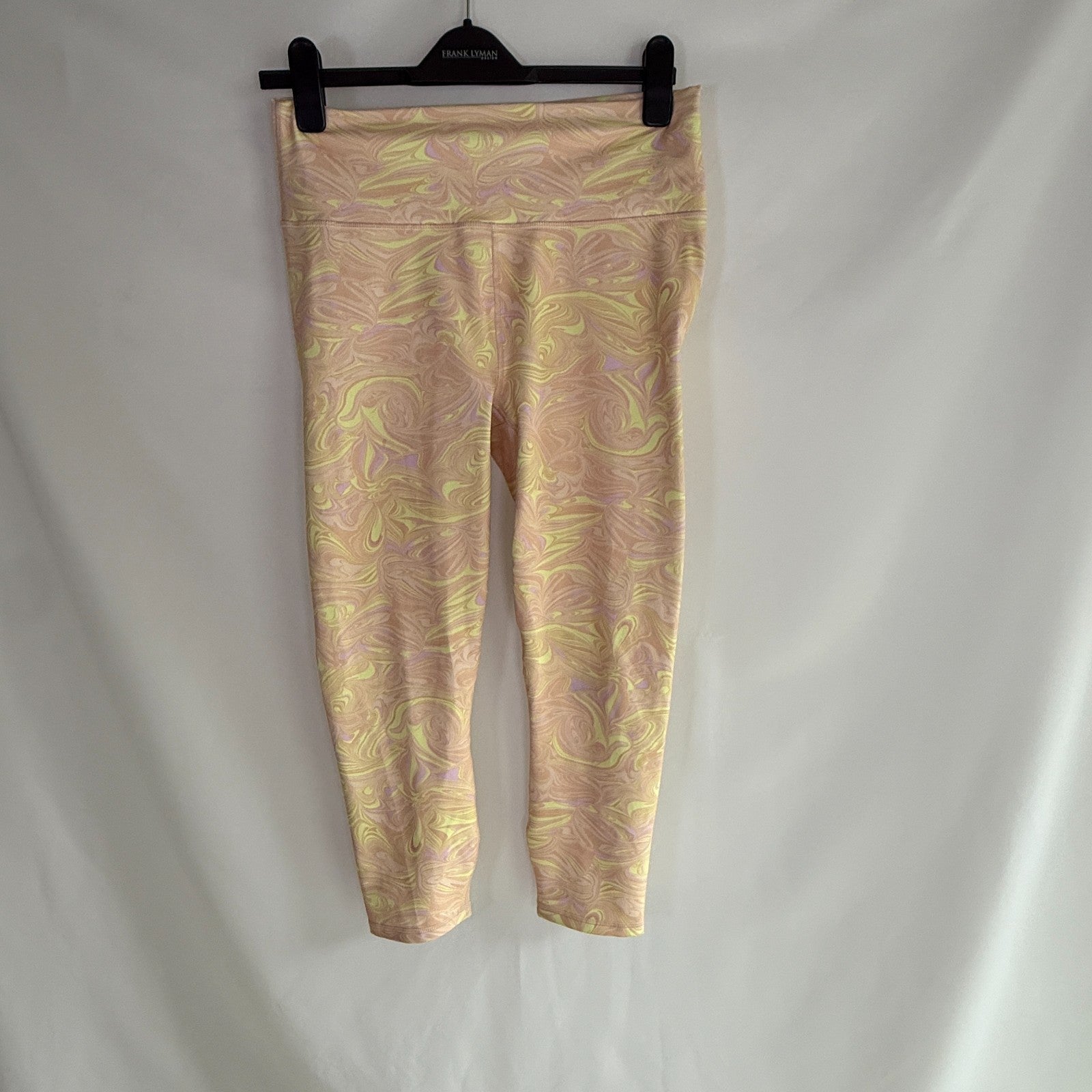 Fabletics Yellow and Pink Leggings Size L