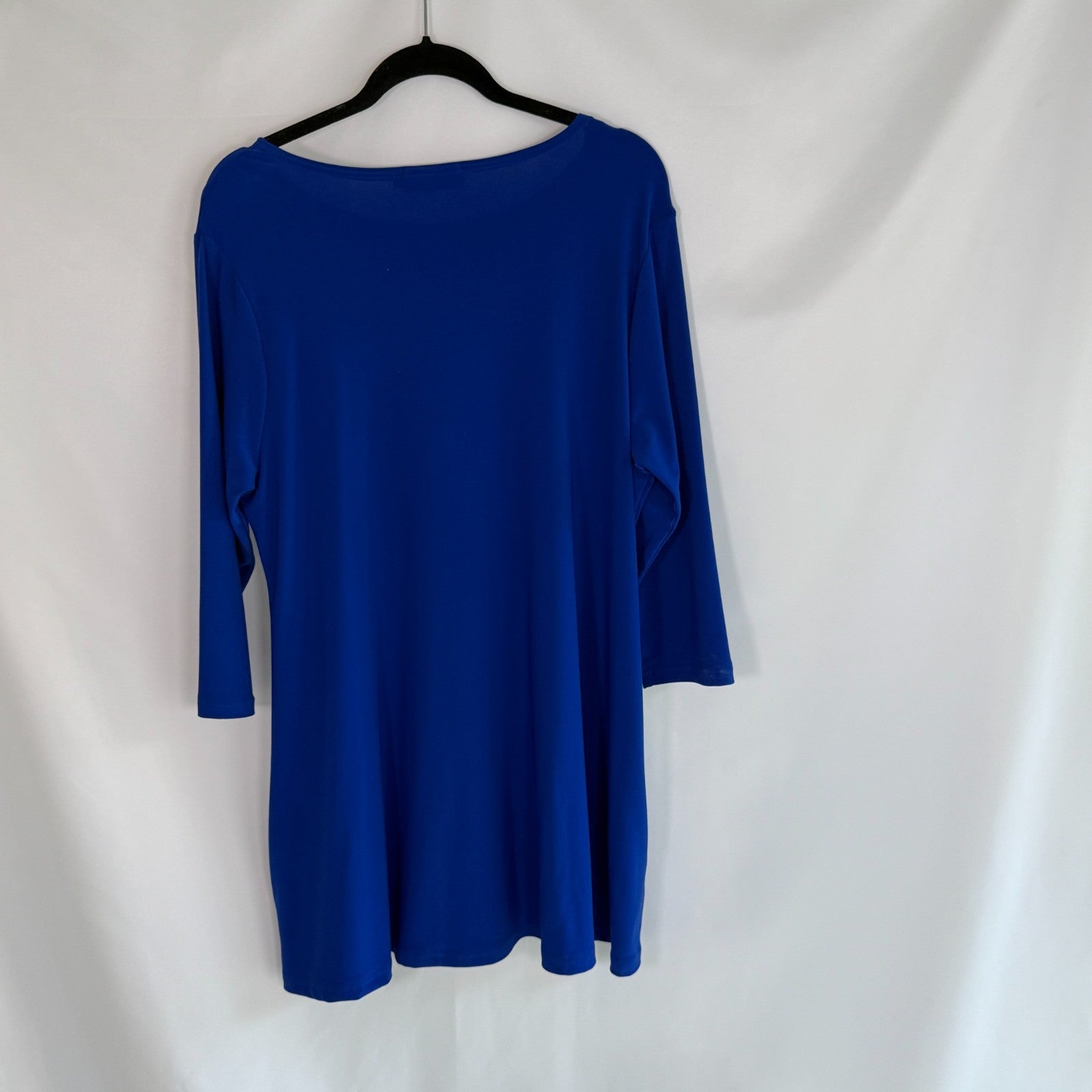 Sympli Royal Blue Classic Flirty Stretchy Knit Tunic Size 12