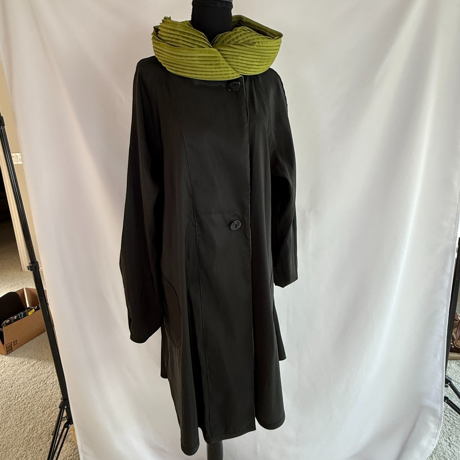 Mya Pac Reversible Pea Green Raincoat