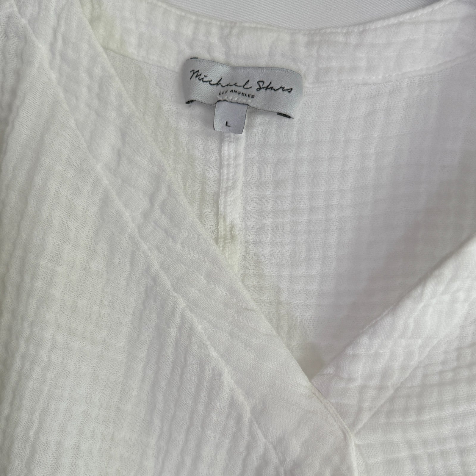 Michael Stars White Supplice Tee Size L