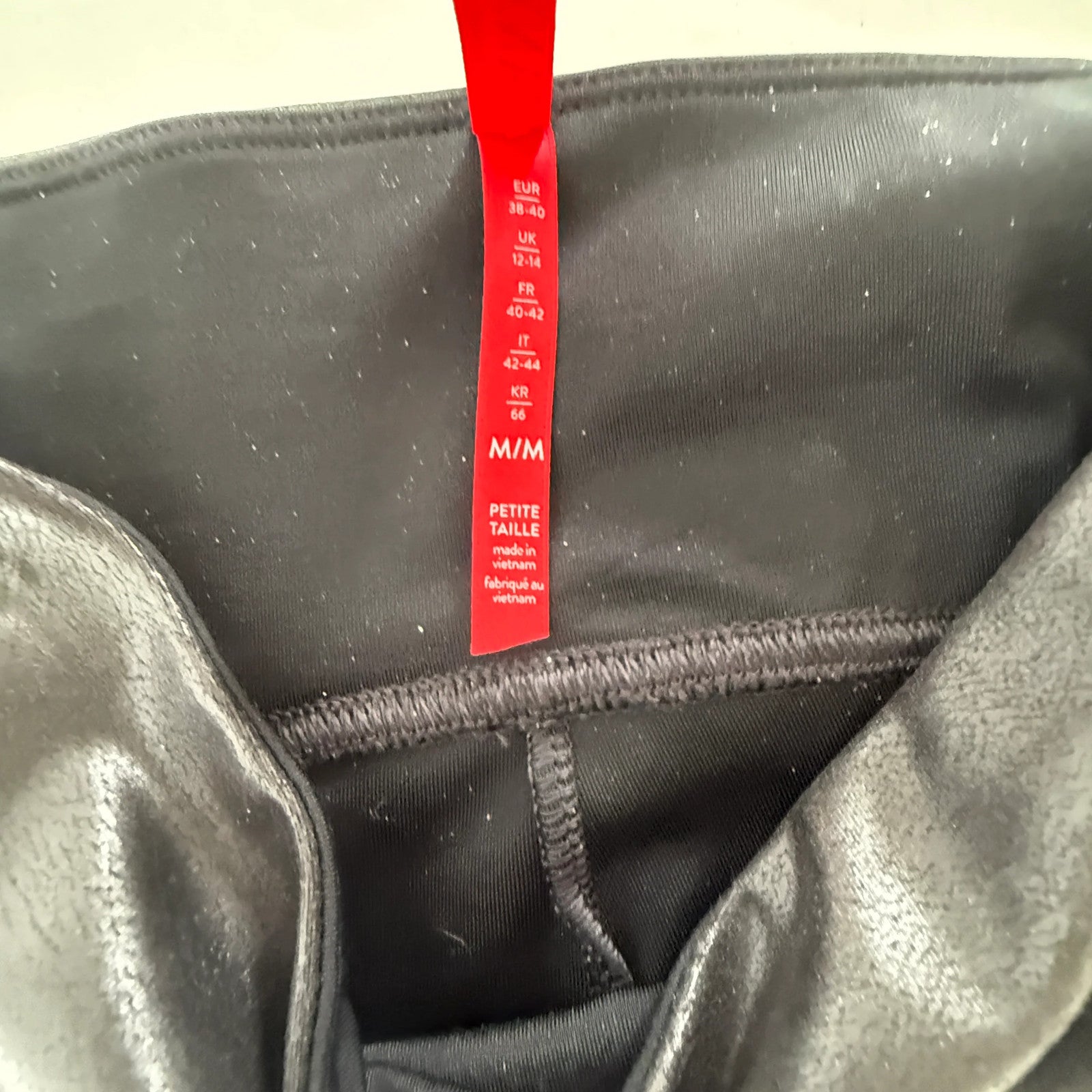 Spanx Faux Leather Brown Leggings Size M
