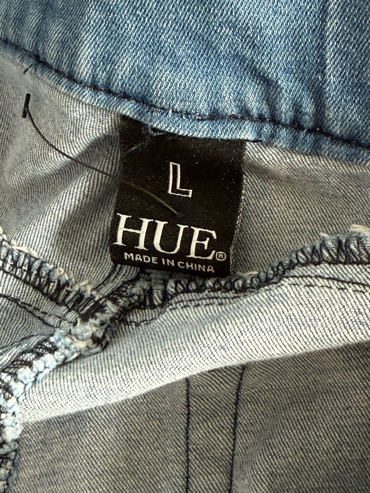 Hue Distressed Blue Jeans Size L