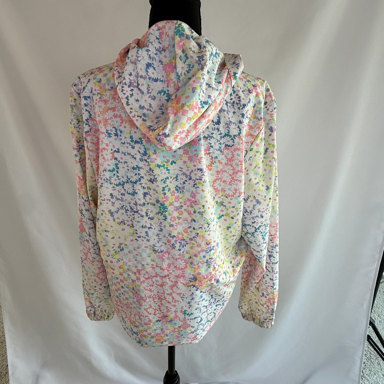 Fabletics Multicolored Half-Zip Hoodie Size M