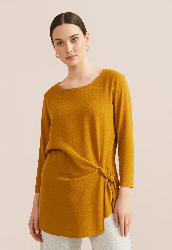 Frank Lyman Gold Tunic Size 12
