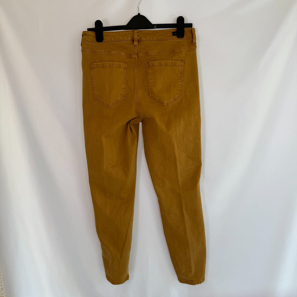 Liverpool Los Angeles The Skinny Jean 8/29 Mustard Slim Fit Stretch Fabric