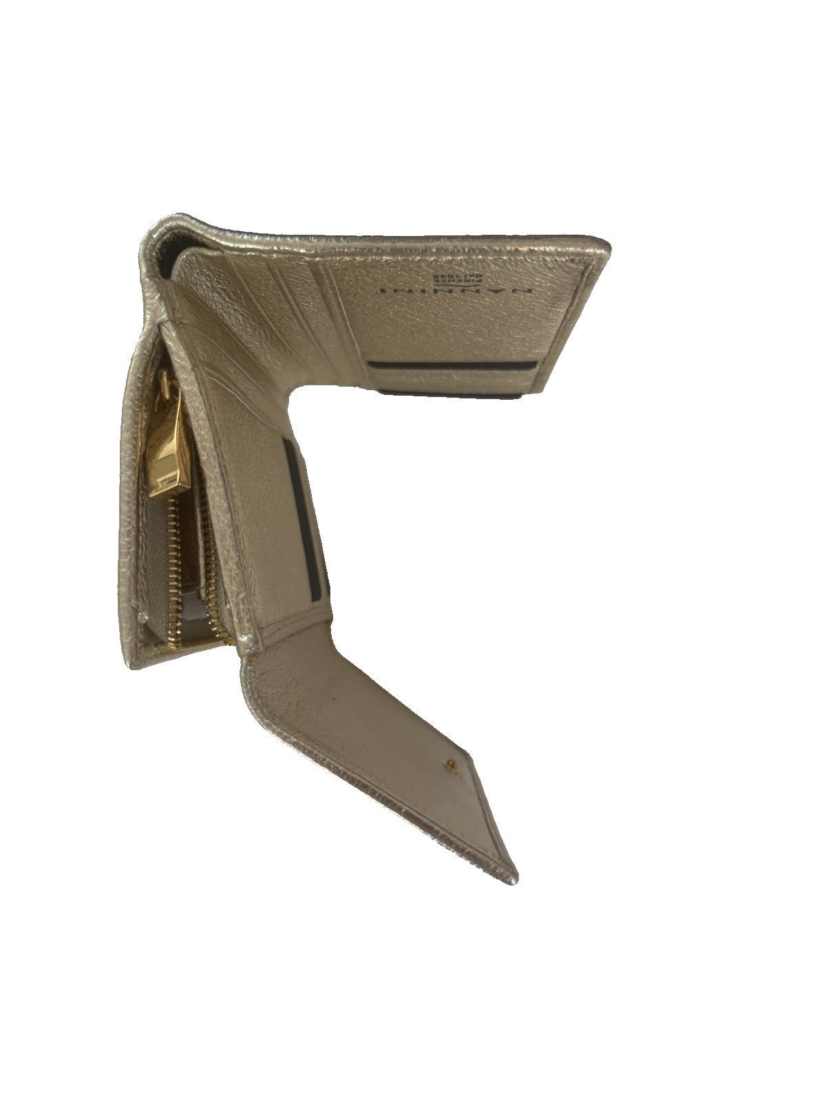 Brand New Gorgeous Nannini Italian Leather Ladies Gold Wallet