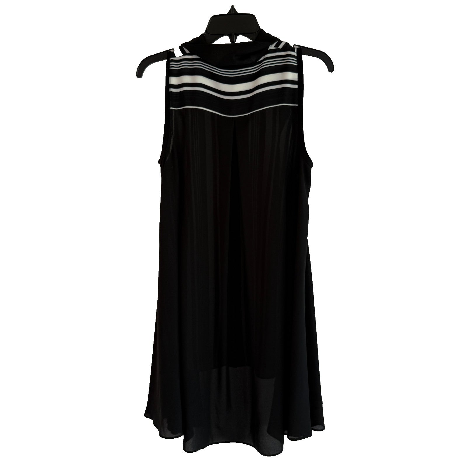 Joseph Ribkoff Sleeveless Black & White Striped Tunic Size 6