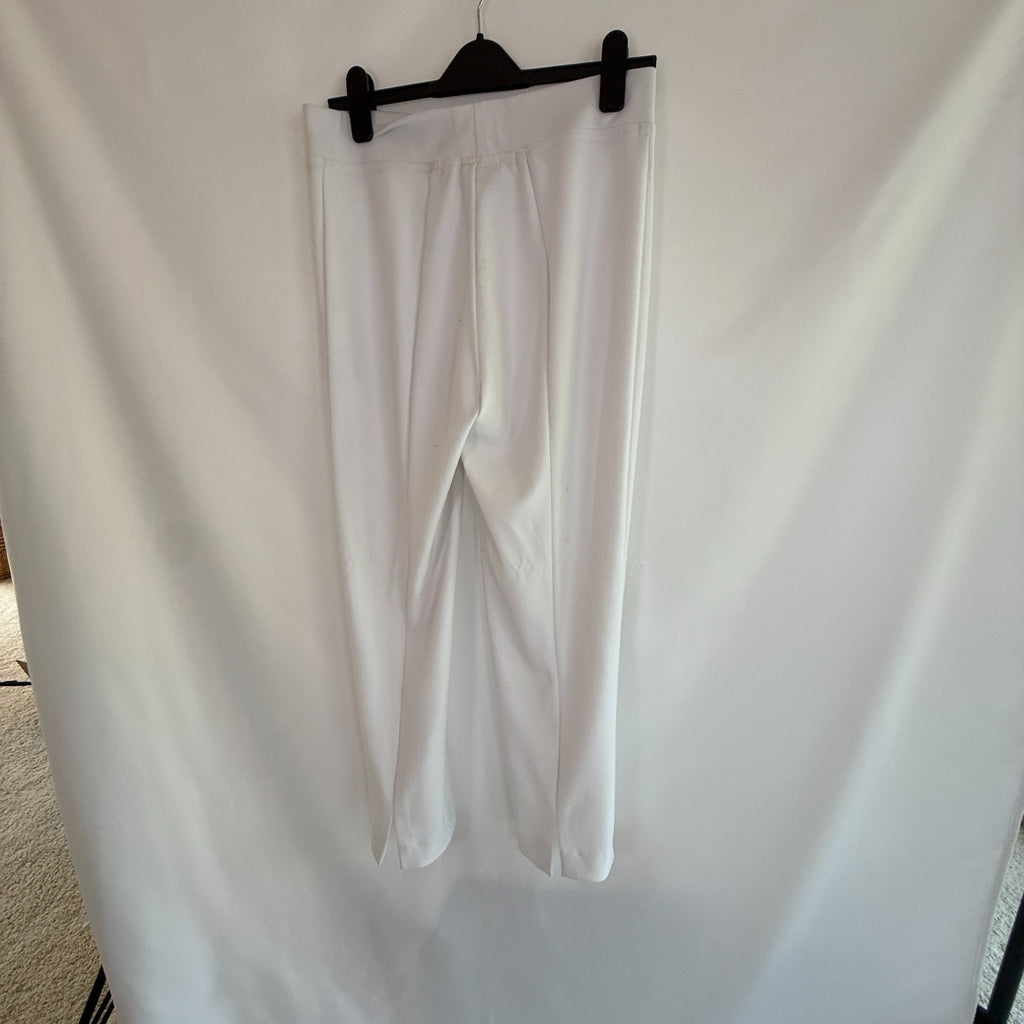 Joseph Ribkoff White Straight Leg Pull Up Jersey Knit Pants Size 8