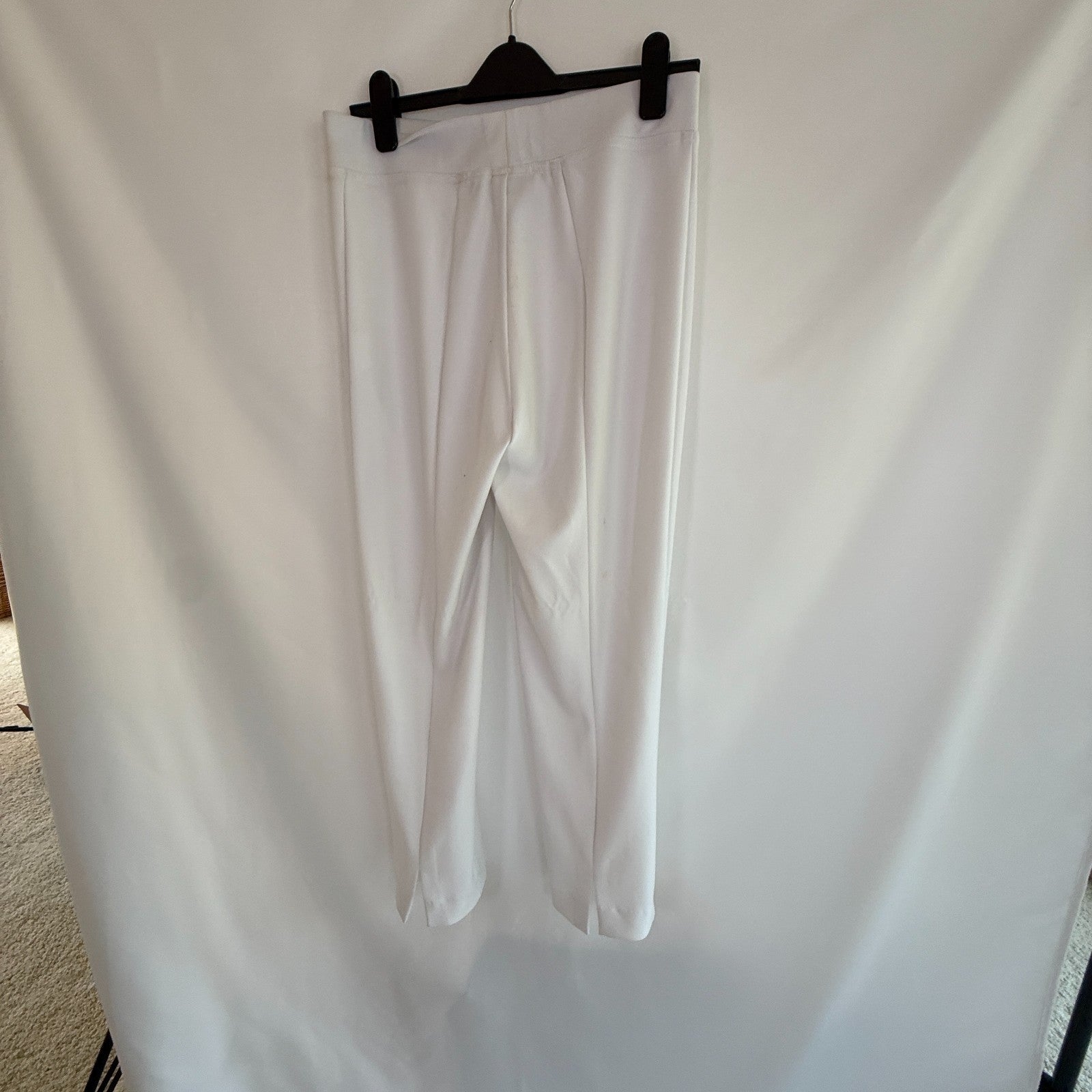 Joseph Ribkoff White Straight Leg Pull Up Jersey Knit Pants Size 8