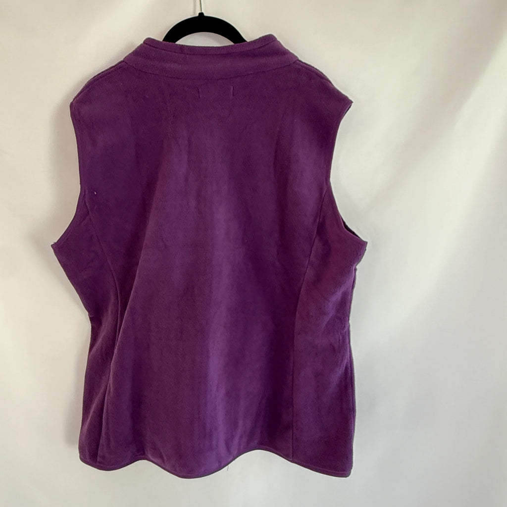 Purple Fleece Vest Size XL