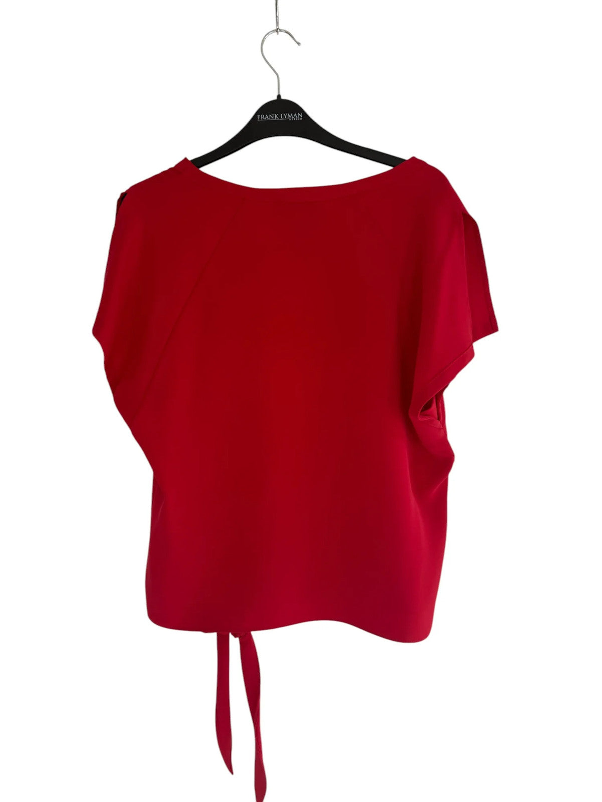 Joseph Ribkoff Short Sleeve Red Tie Top Size 6