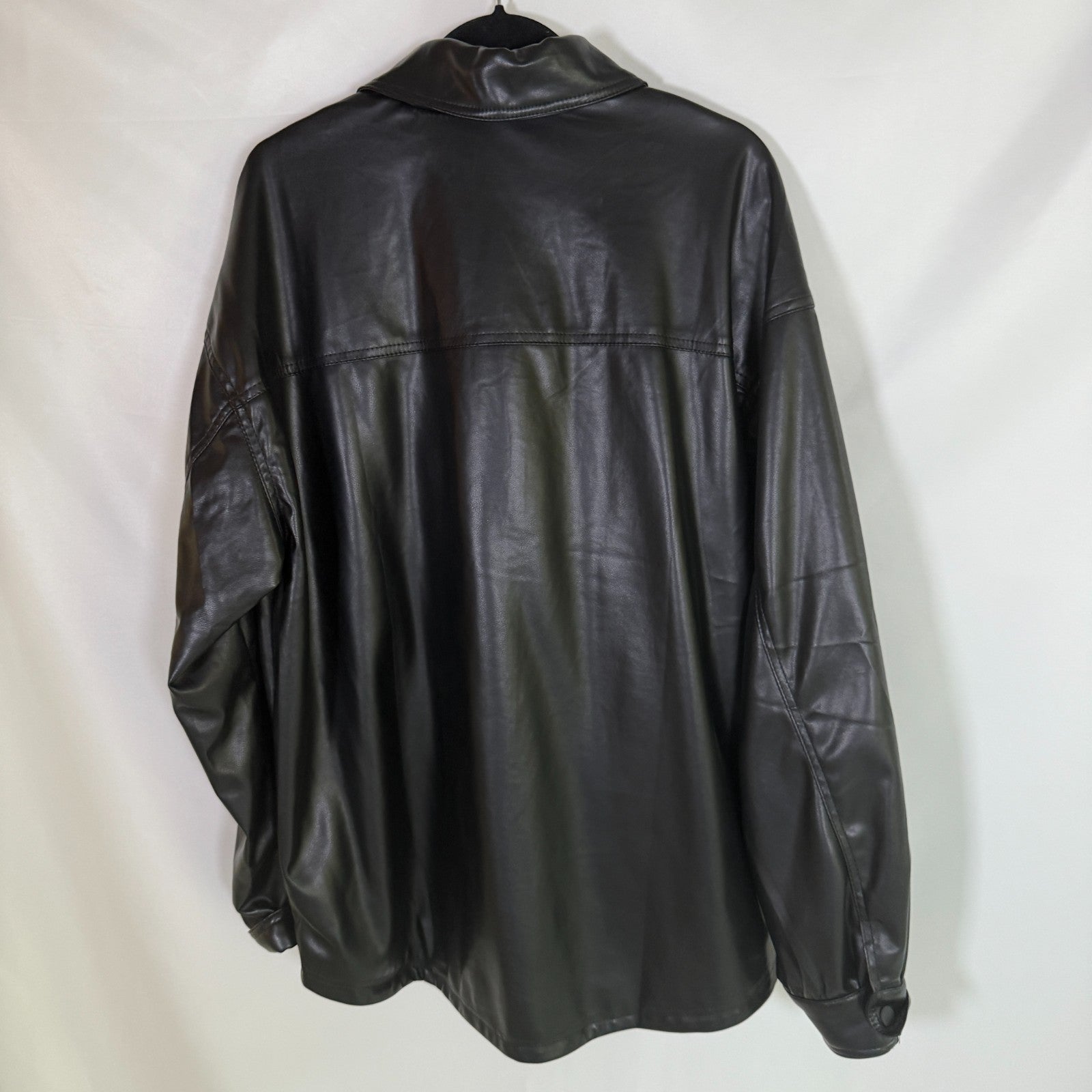 Fabletics Black Faux Leather Jacket Size M