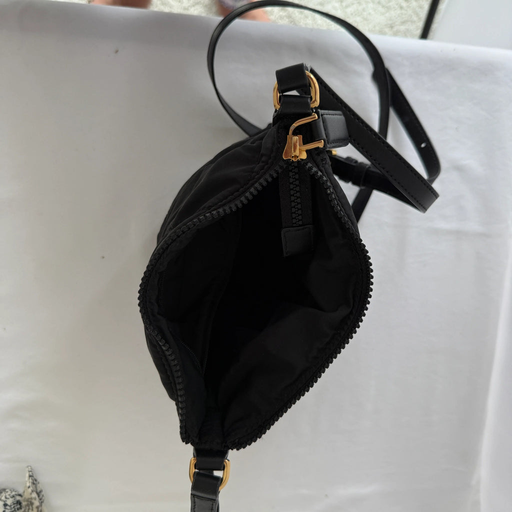 Marc Jacobs Black Crossbody Bag Crushed Nylon