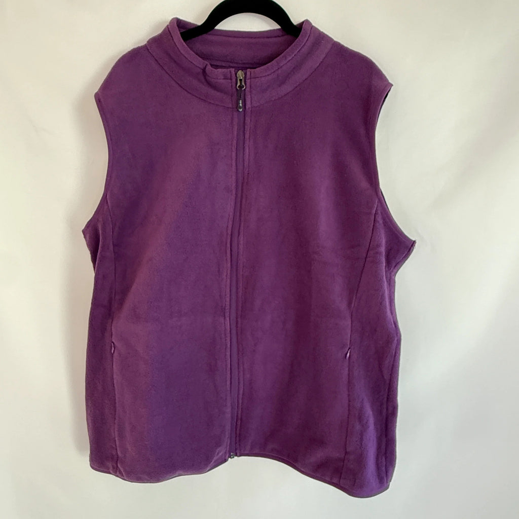 Purple Fleece Vest Size XL
