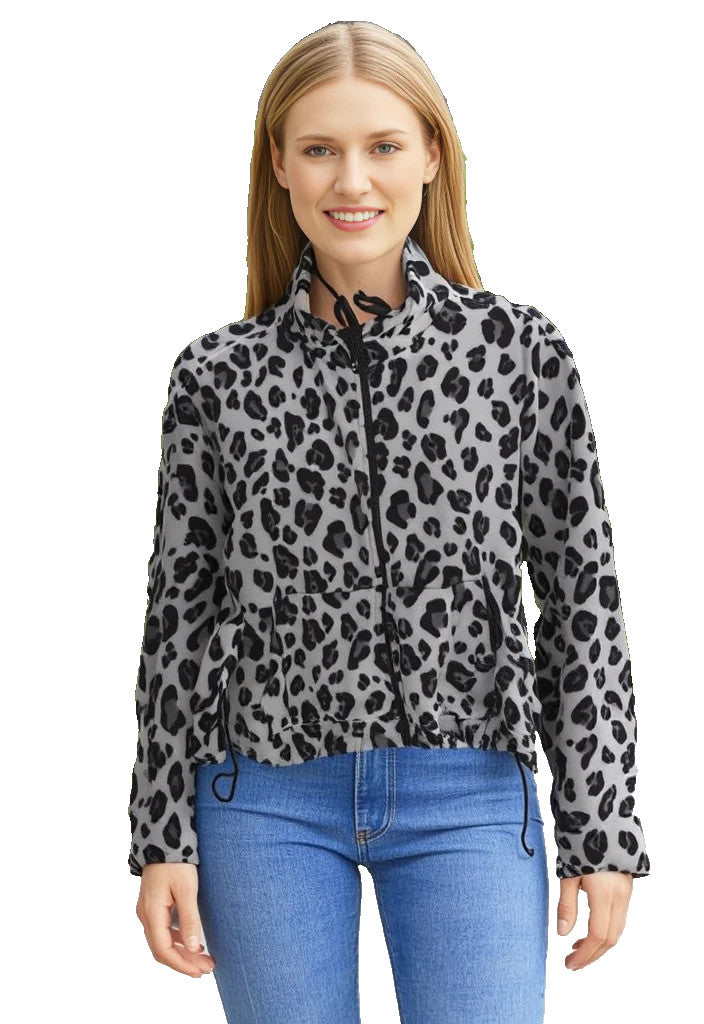 Fabletics Fleece Animal Print Jacket Size XL