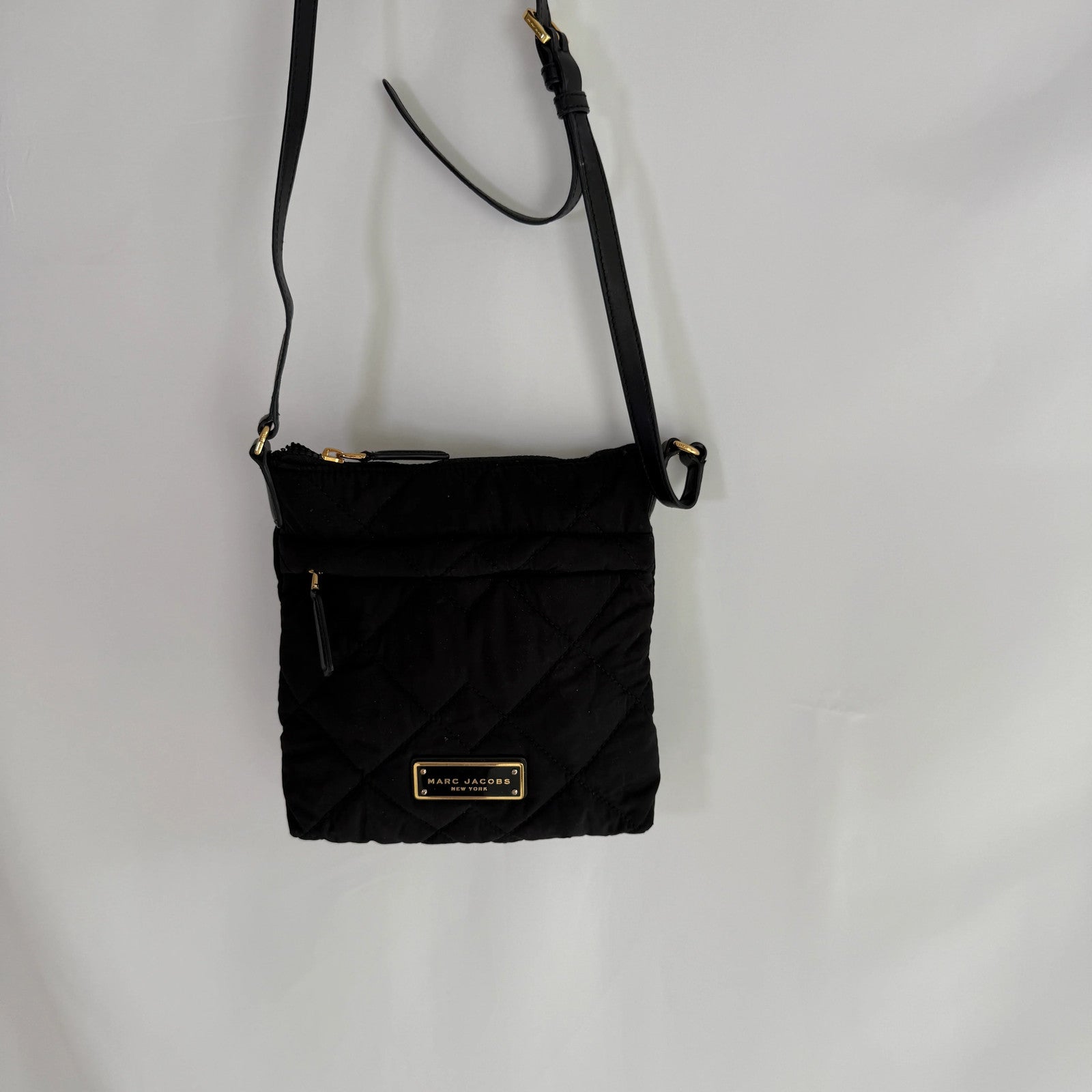 Marc Jacobs Black Crossbody Bag Crushed Nylon