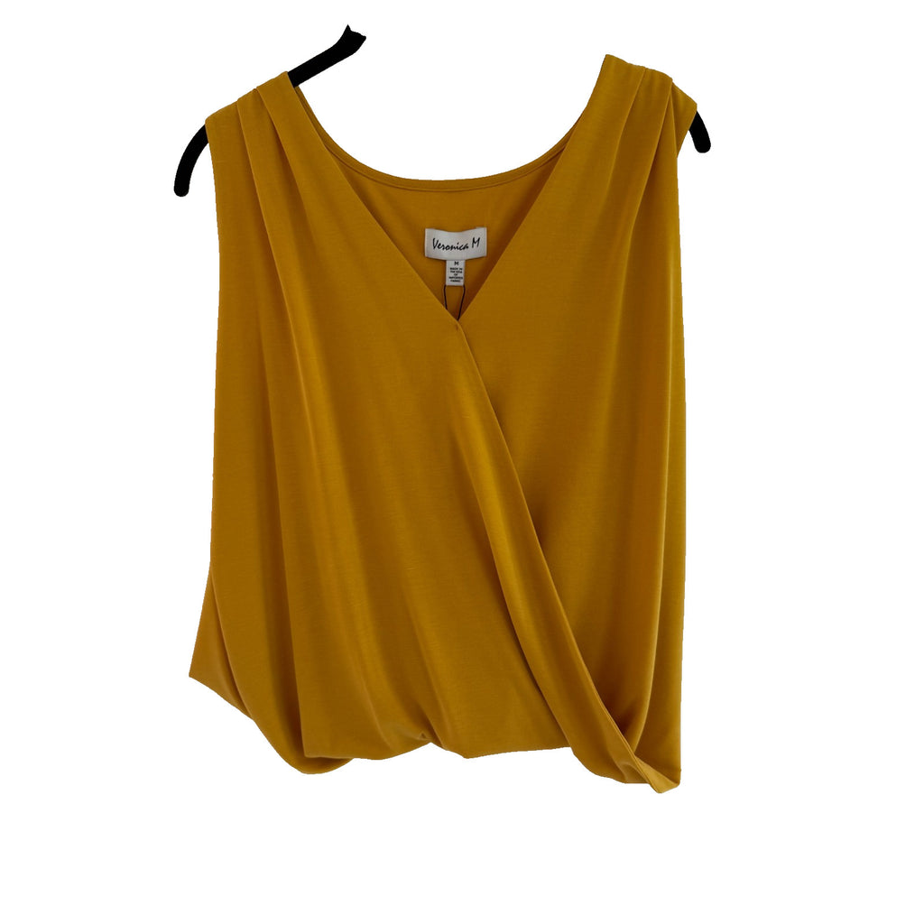 Veronica M Gold Everyday Cupro Supplice Tank Top Size M