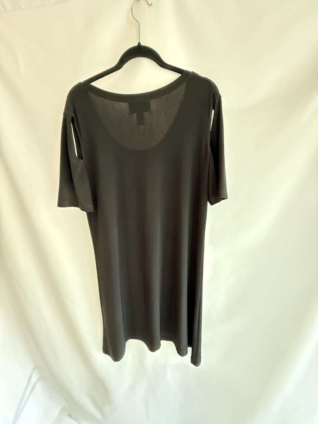 Joseph Ribkoff Black Open Shoulder Trapeze Dress Size 12