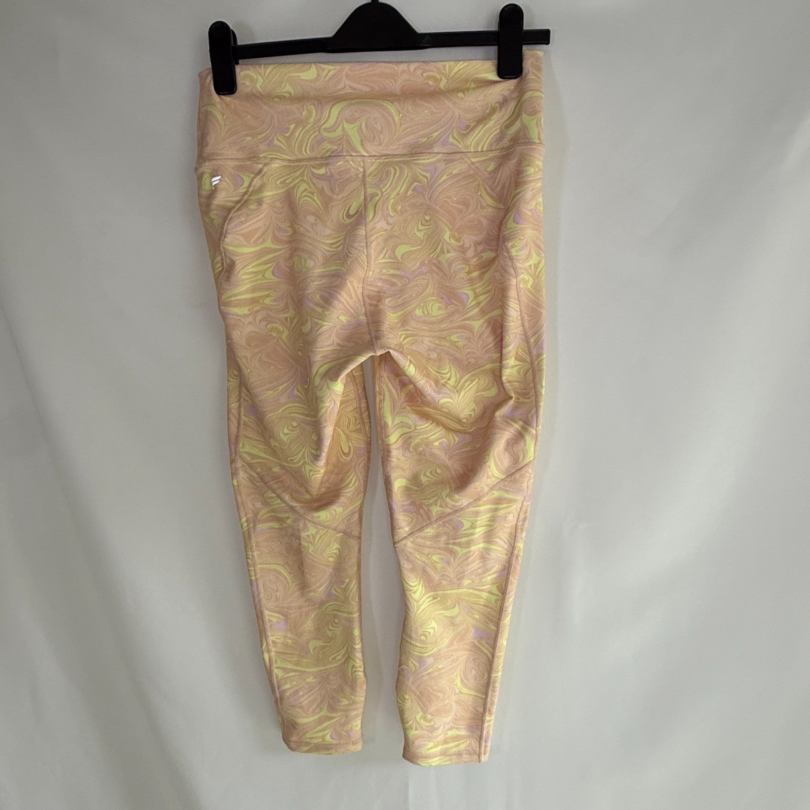 Fabletics Yellow and Pink Leggings Size L