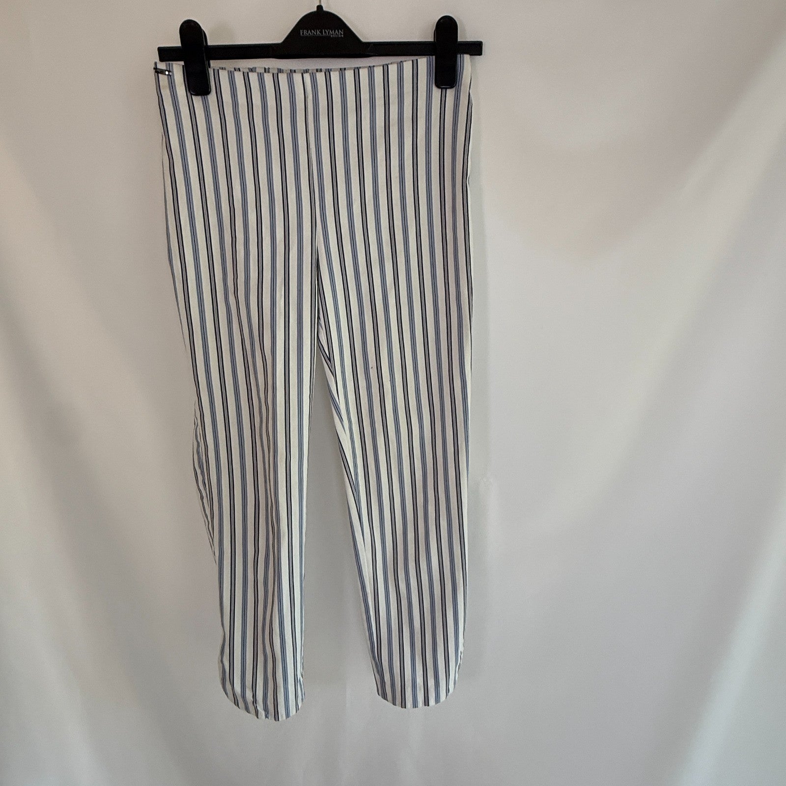 Lyssé Striped Stretch Pull On Denim Skinny Jean Leggings Size 6