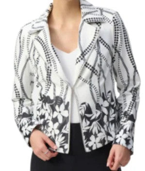 Joseph Ribkoff Black and White Jacket Size L