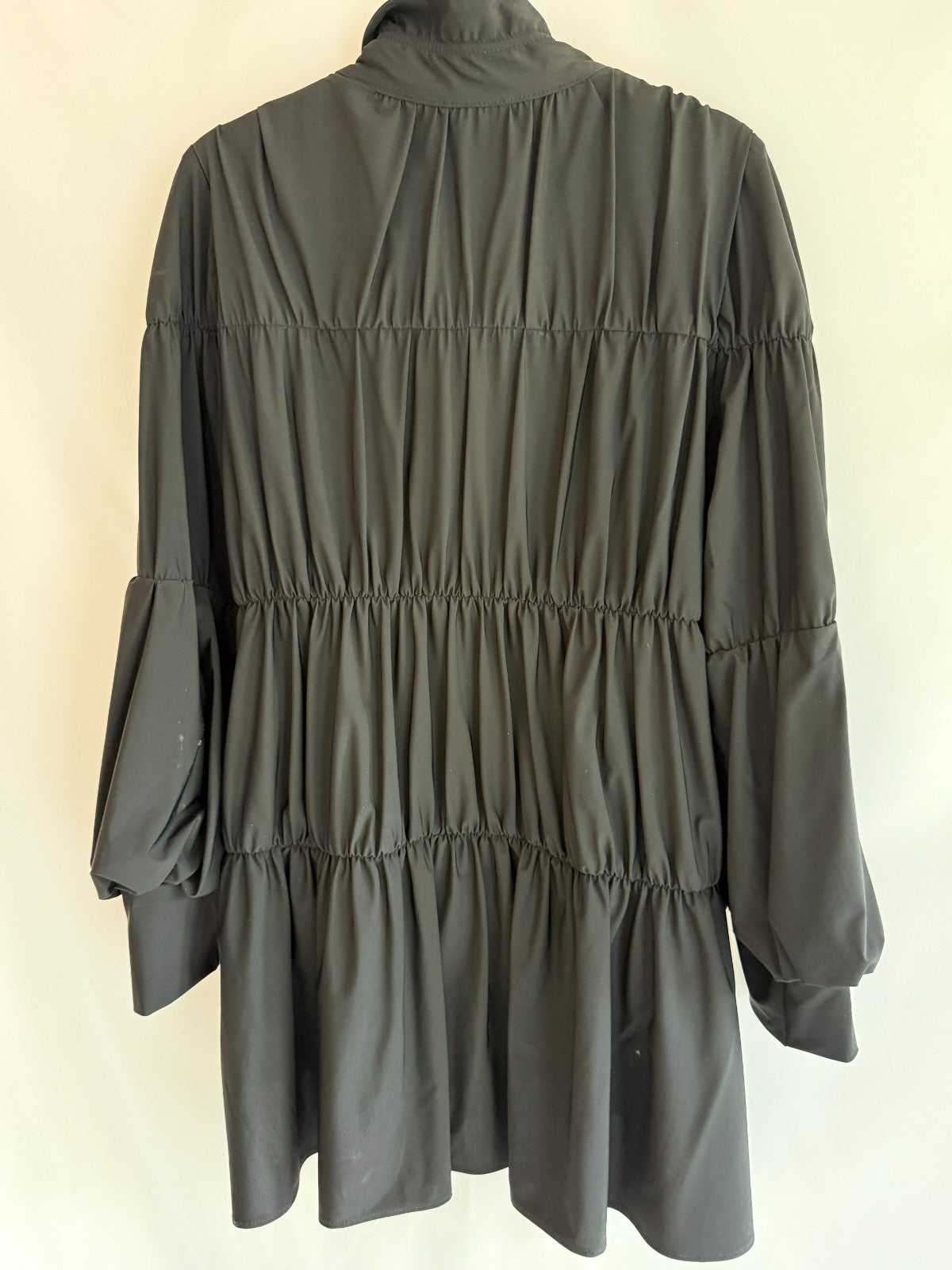 Frank Lyman Nylon Black Quilted Jacket Size M