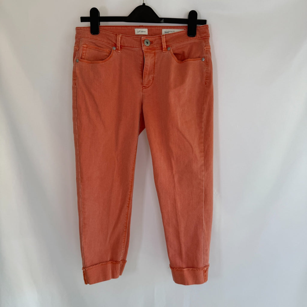 J.Jill Pure Jill Cropped  Denim Trousers in Apricot - Size 6