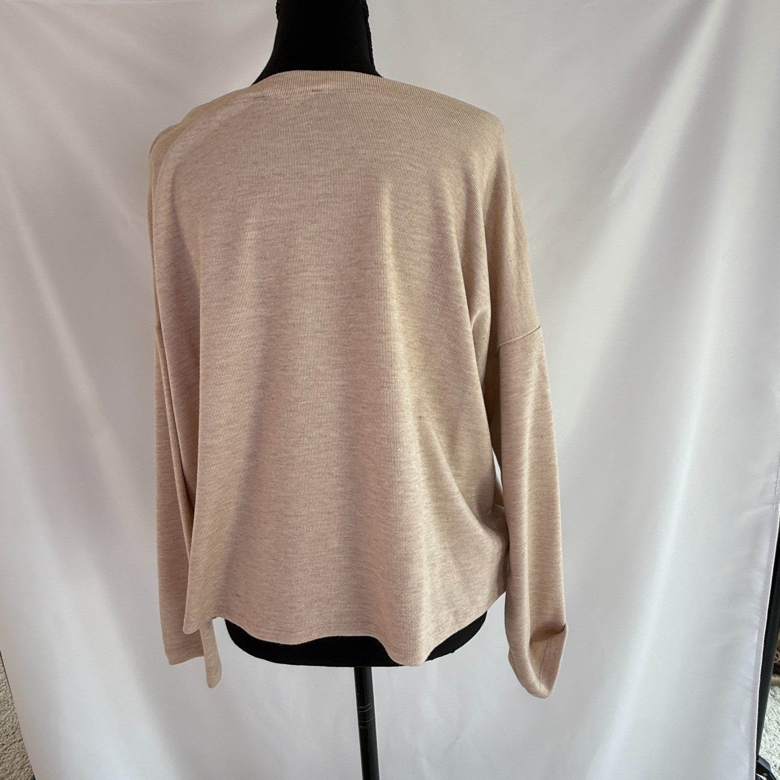 Karen Kane Beige Tie Waist Top Size PXL