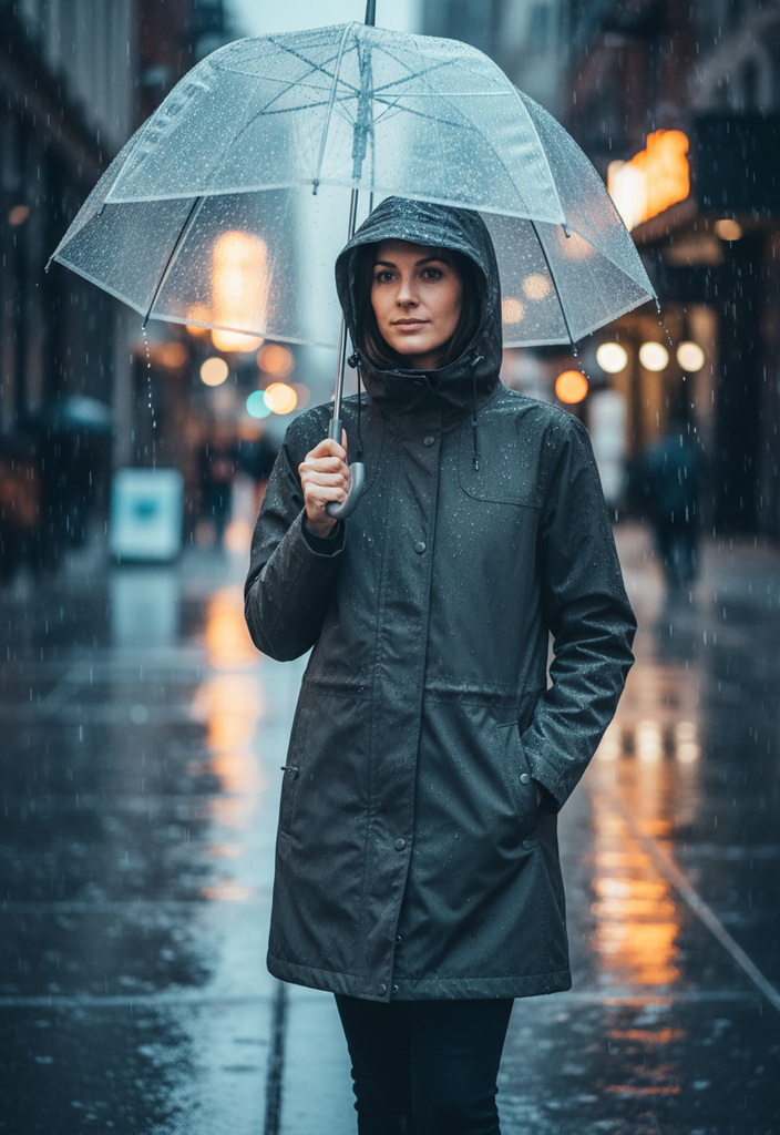 LL Bean Trench Rain Coat Hooded Removable Wool Liner Black Wm’s XL Petite