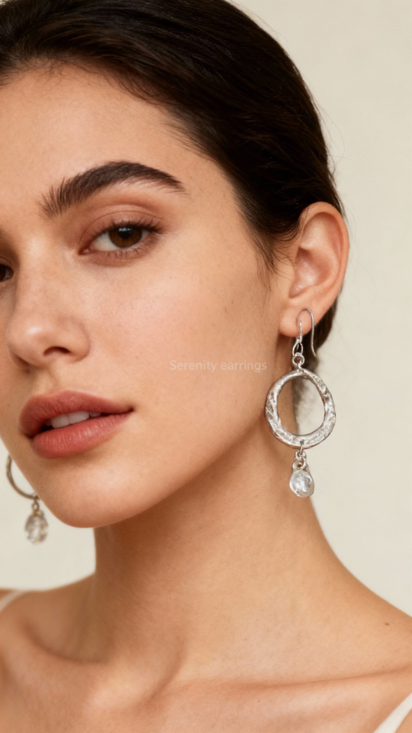 Serenity Jewels Ocean Jewel Solid Argentium Silver Dangle Earrings Drop 2.25"